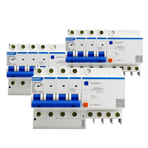 CB chống giật RCBO CHINT NXBLE-63 4P C40 300mA 6kA 50/60Hz